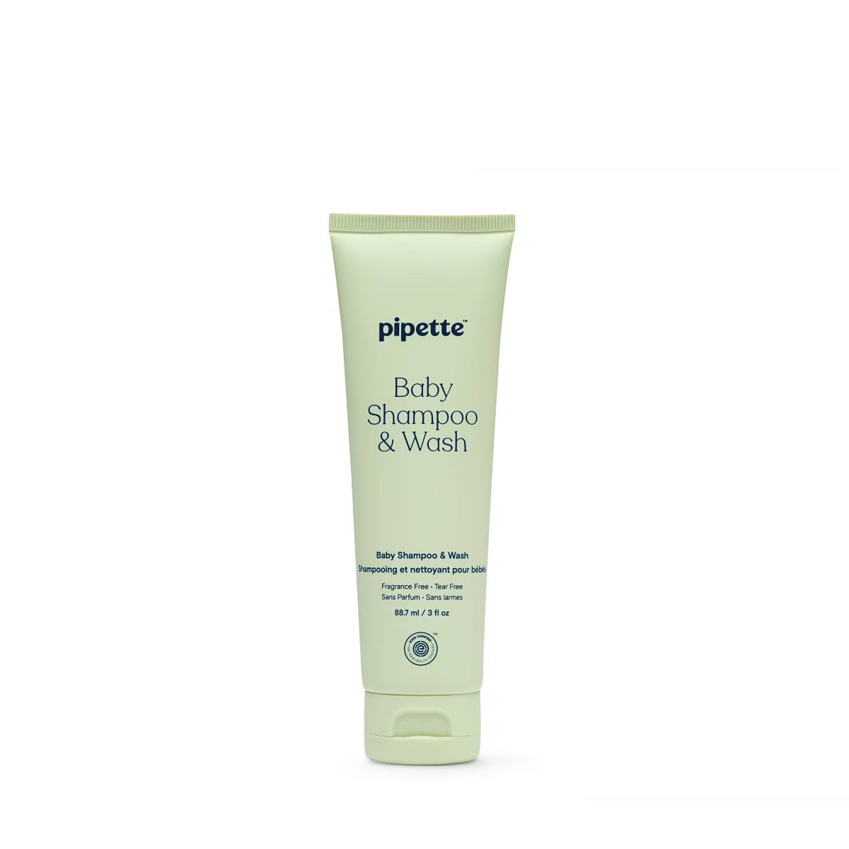 Pipette Baby Shampoo + Wash Fragrance Free - 3oz: Gel, All Hair Types, Baby 2-In-1 Body Wash