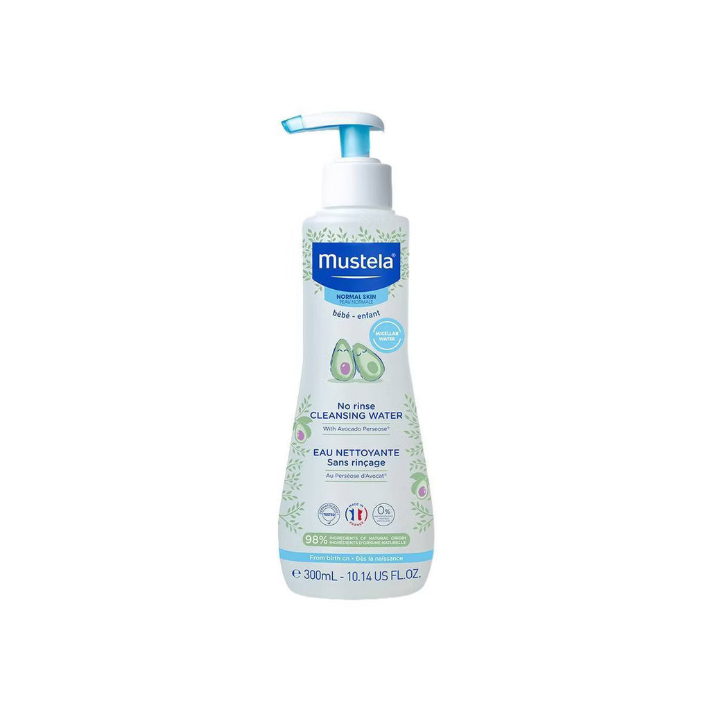 "Mustela No Rinse Cleansing Baby Micellar Water — Hypoallergenic, Paraben-Free, 10.14 fl oz