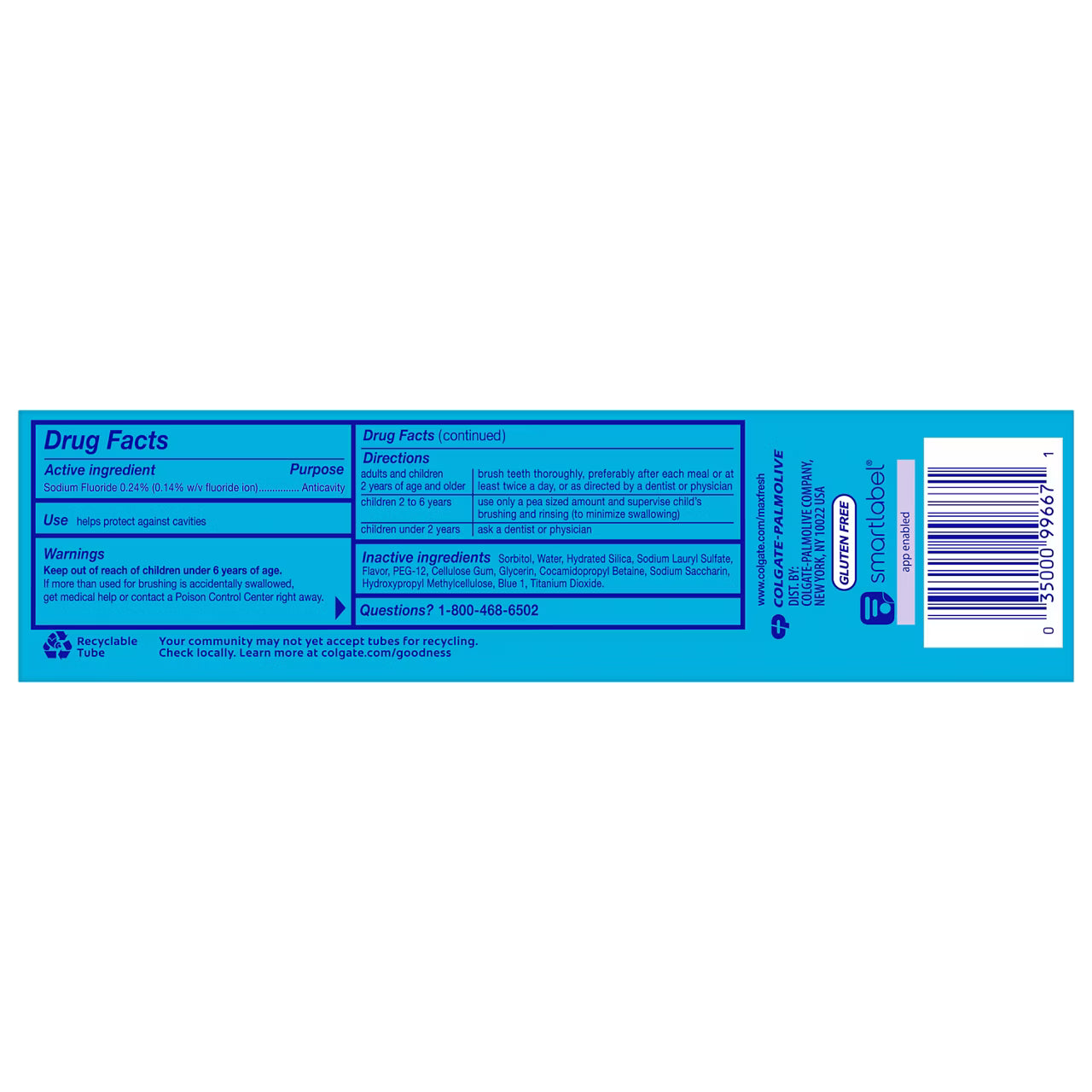 Colgate MaxFresh Cool Mint Toothpaste, 6.3 oz
