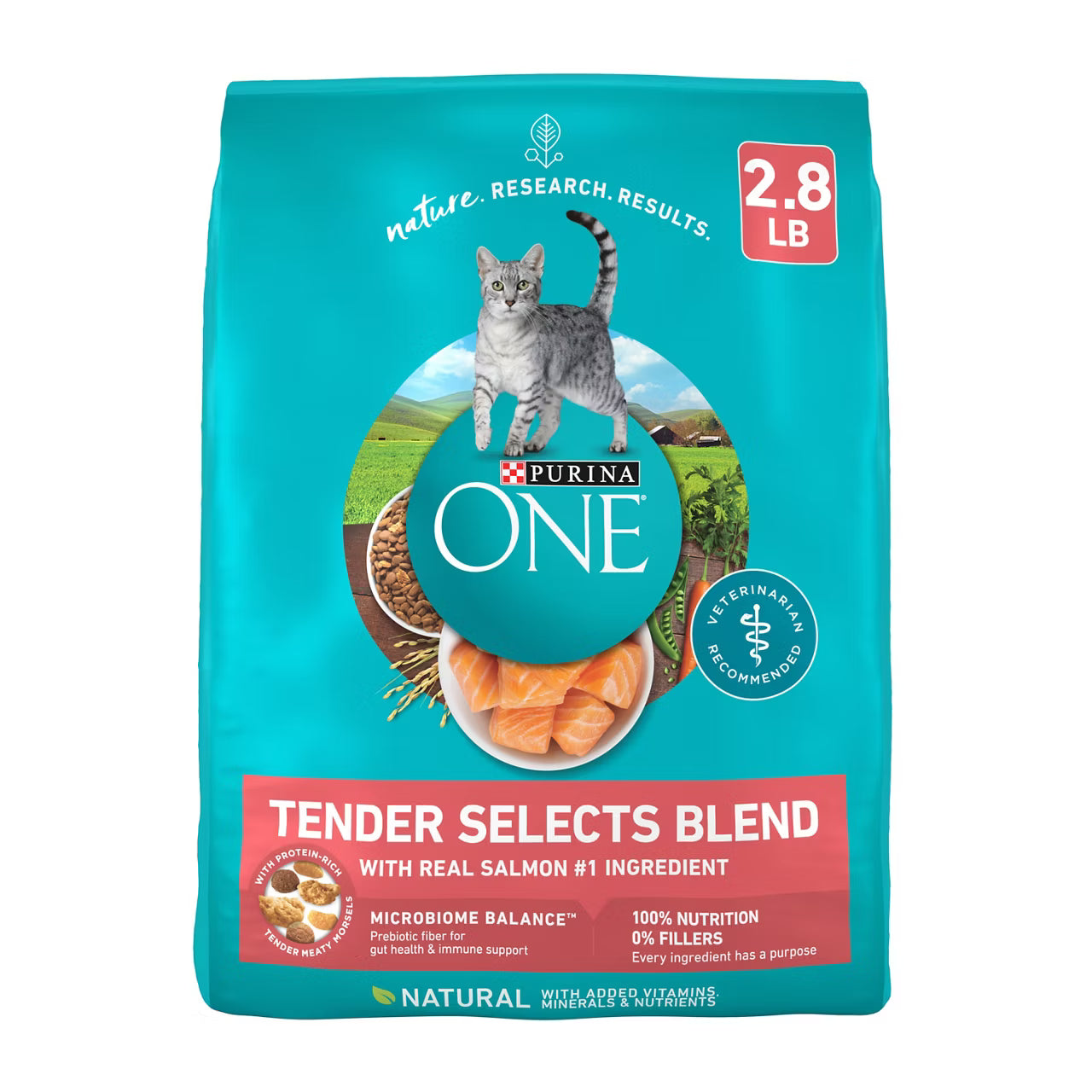 Purina ONE Natural Cat Food - Tender Selects With Salmon