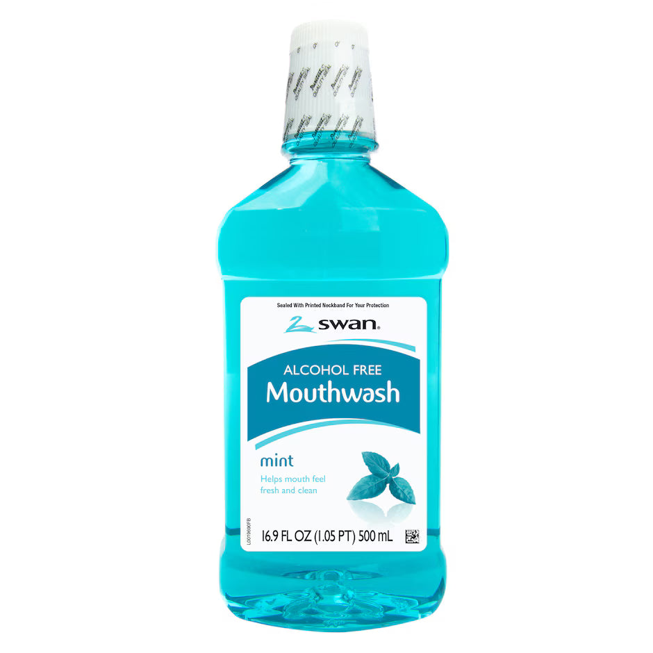 Swan Blue Mint Anti-Plaque Dental Rinse, 16 oz.
