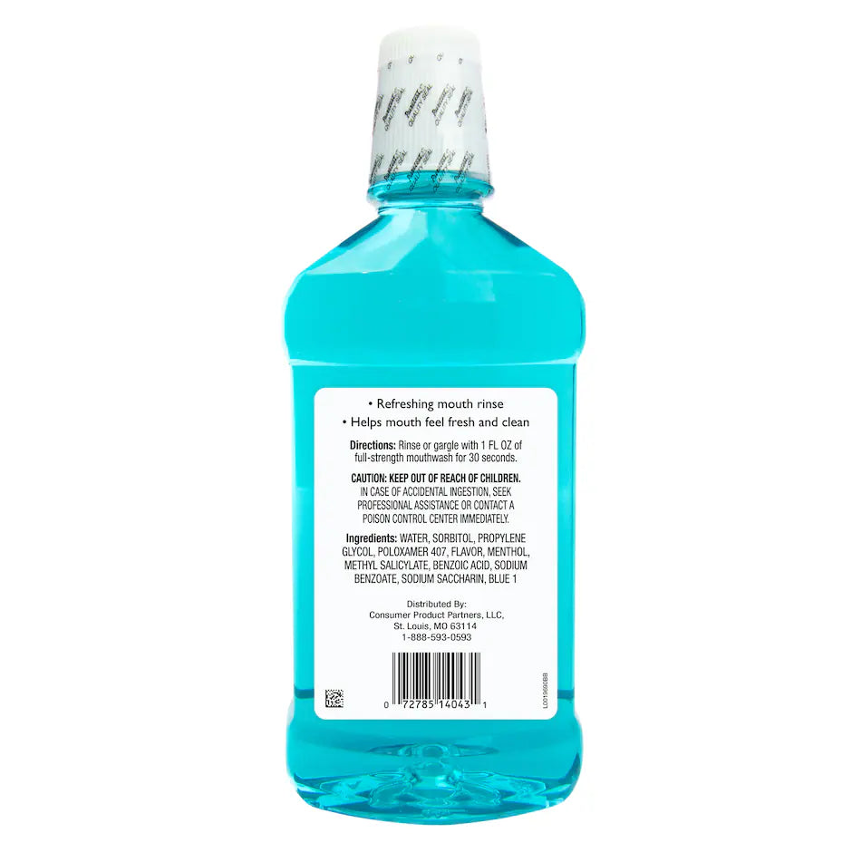 Swan Blue Mint Anti-Plaque Dental Rinse, 16 oz.